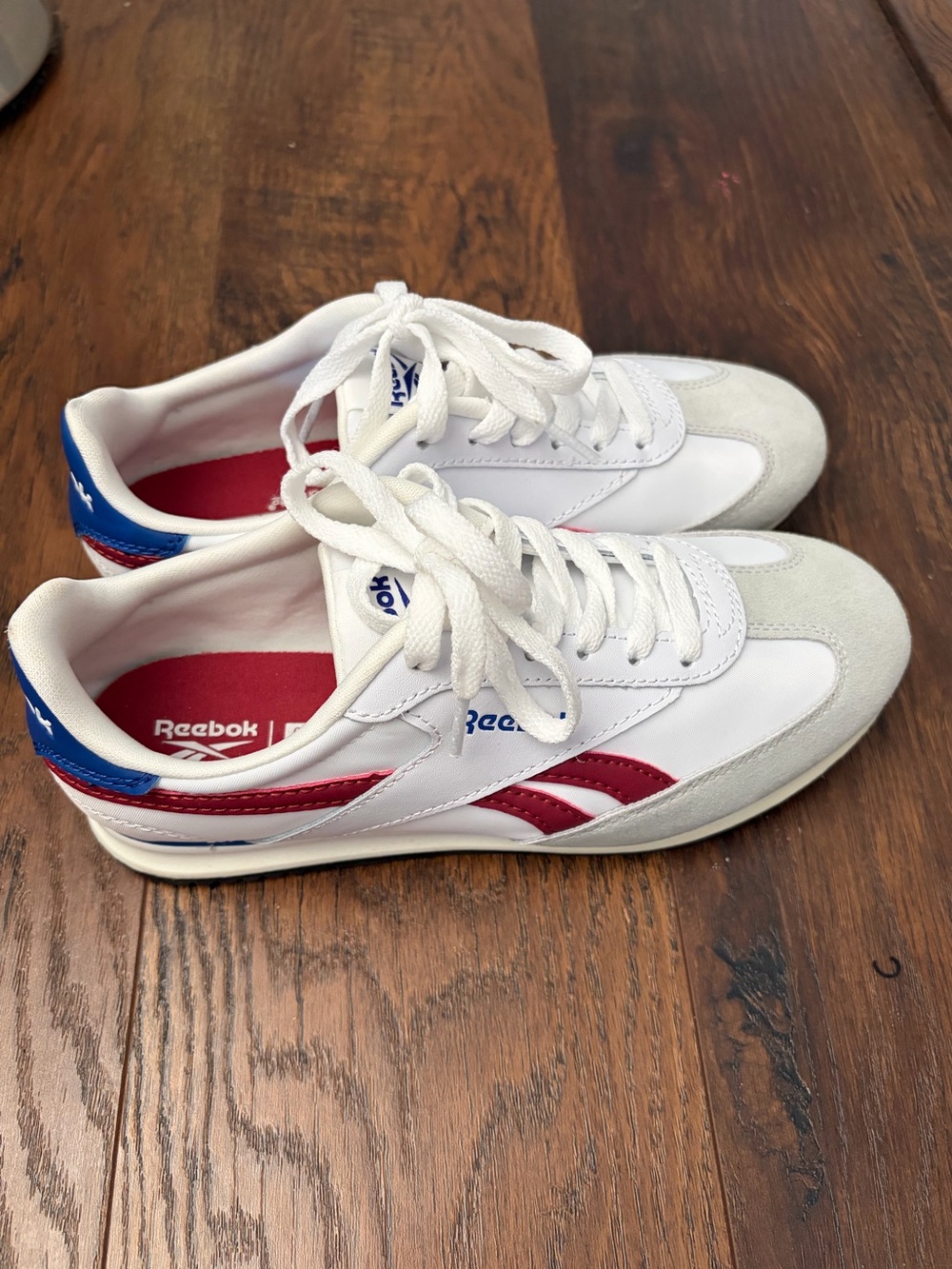 Reebok Red white and blue sneakers